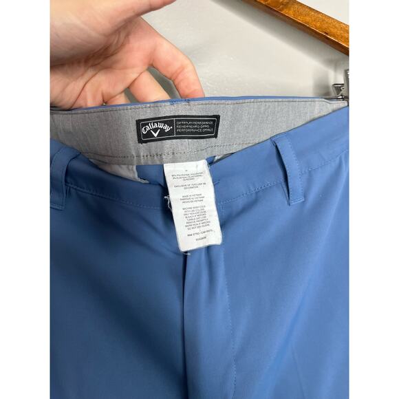 Callaway Blue Mens Golf Optimum Performance 9" Inseam Lightweight Shorts sz 34 - Picture 6 of 7